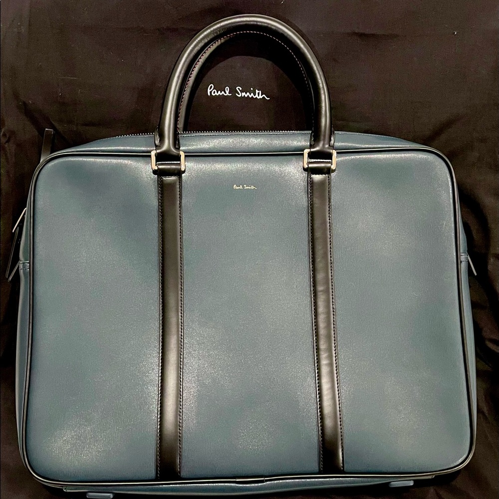 Paul Smith Leather Embossed Business Folio- brand new with dust jacket and rare!